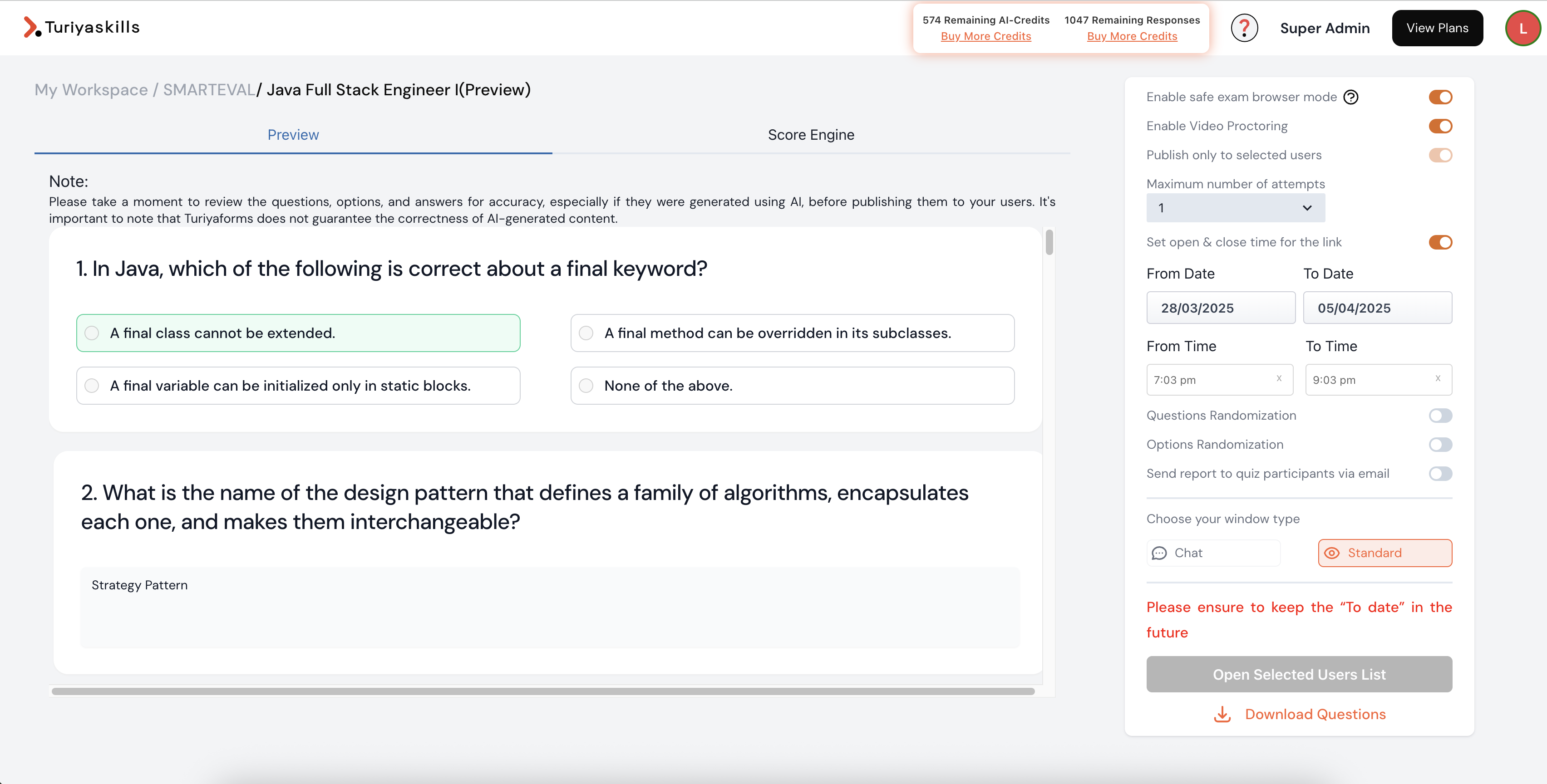 SMARTEVAL and ASSESS360 Publish
